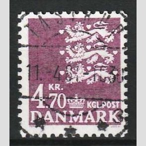 FRIM�RKER DANMARK | 1981 - AFA 723 - Rigsv�ben 4,70 Kr. violet - Lux Stemplet Taastrup