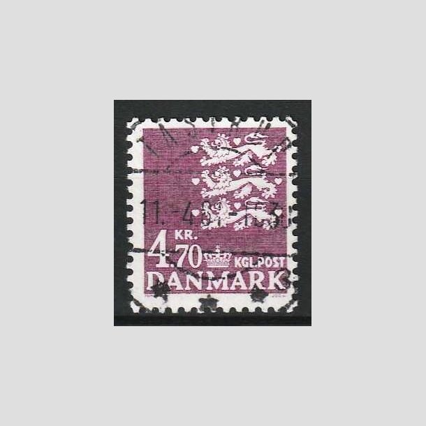 FRIM�RKER DANMARK | 1981 - AFA 723 - Rigsv�ben 4,70 Kr. violet - Lux Stemplet Taastrup
