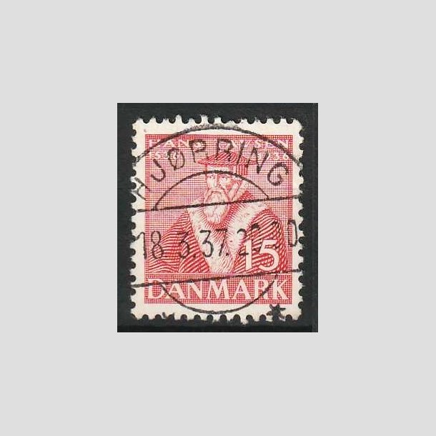 FRIM�RKER DANMARK | 1936 - AFA 232 - Reformationen 15 �re r�d - Lux Stemplet Hj�rring