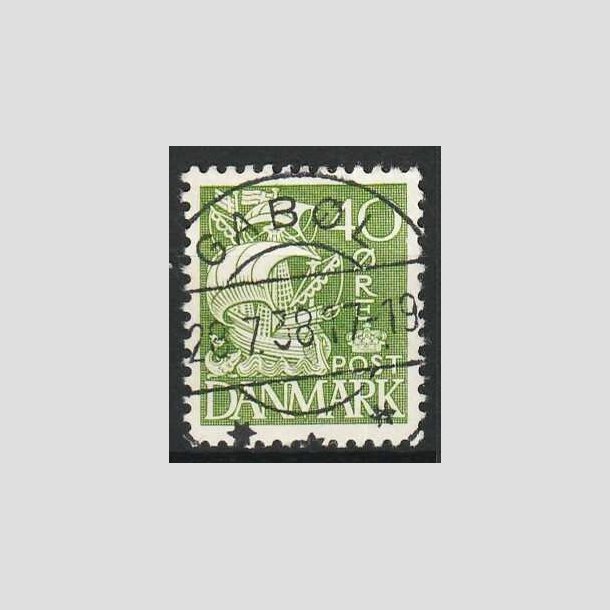 FRIM�RKER DANMARK | 1933 - AFA 208 - Karavel 40 �re gr�n Type I - Lux Stemplet Gab�l