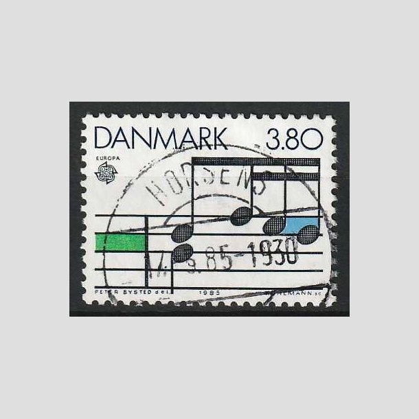 FRIM�RKER DANMARK | 1985 - AFA 830 - Europam�rker "Musik" - 3,80 Kr. - Pragt Stemplet Horsens