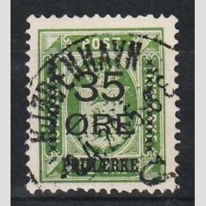 FRIM�RKER DANMARK | 1912 - AFA 62 - 35/32 �res Provisorier gr�n - Flot Stemplet Kj�benhavn