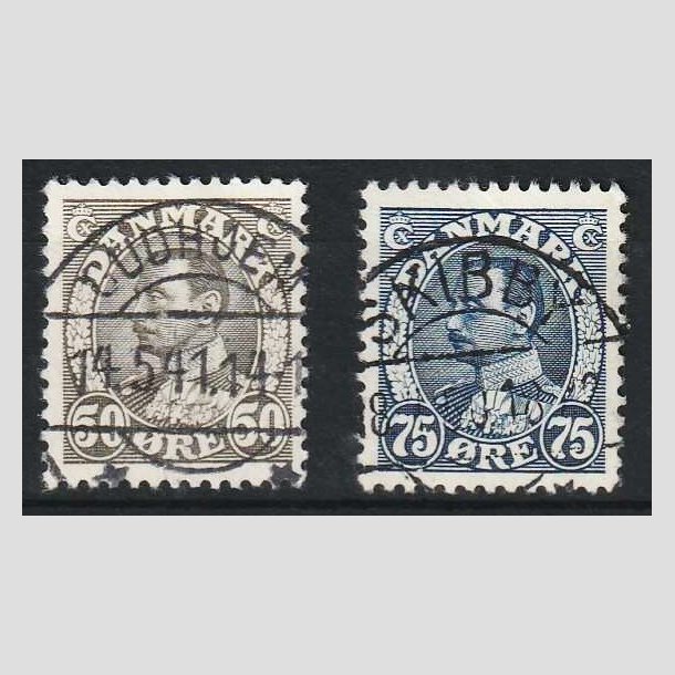 FRIM�RKER DANMARK | 1934-41 - AFA 209+269 - Chr. X 50 + 75 �re - Lux Stemplet