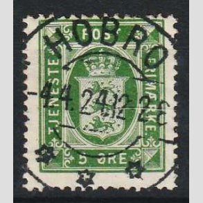 FRIM�RKER DANMARK | 1902 - AFA 9 - 5 �re gr�n - Lux Stemplet Hobro