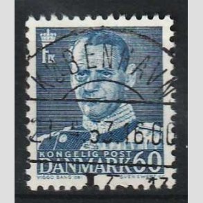 FRIM�RKER DANMARK | 1952-53 - AFA 339 - Fr. IX 60 �re m�rkbl� - Lux Stemplet K�benhavn