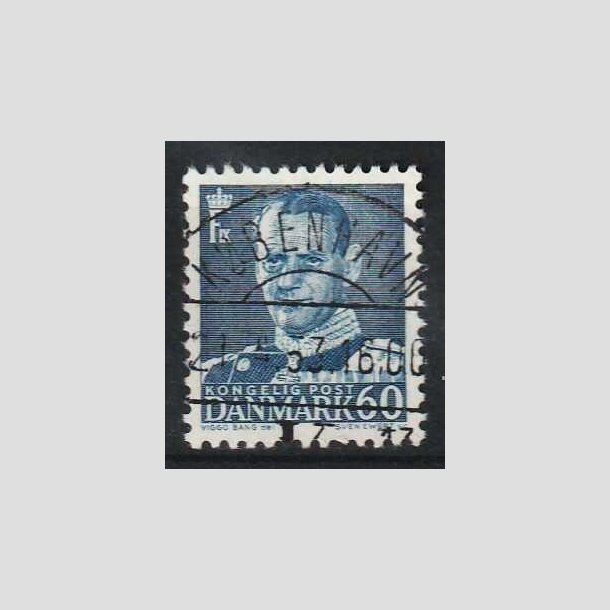 FRIM�RKER DANMARK | 1952-53 - AFA 339 - Fr. IX 60 �re m�rkbl� - Lux Stemplet K�benhavn