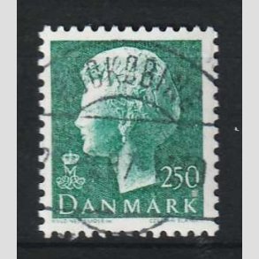 FRIM�RKER DANMARK | 1981 - AFA 717 - Dronning Margrethe - 250 �re bl�gr�n - Pragt Stemplet