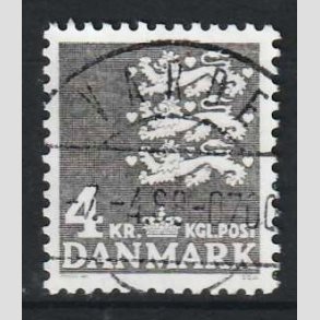 FRIM�RKER DANMARK | 1969 - AFA 487 - Rigsv�ben 4,00 Kr. gr� - Lux Stemplet Varde