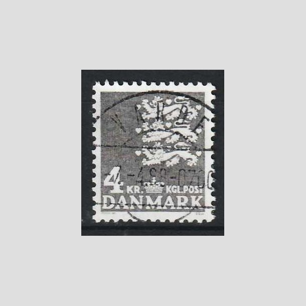 FRIM�RKER DANMARK | 1969 - AFA 487 - Rigsv�ben 4,00 Kr. gr� - Lux Stemplet Varde