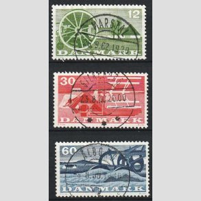 FRIM�RKER DANMARK | 1960 - AFA 381-83 - Landbrugsmotiver - S�t - Lux Stemplet