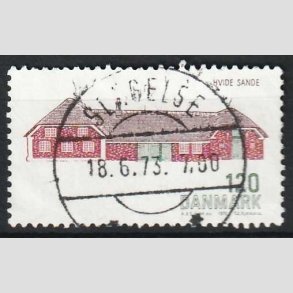 FRIM�RKER DANMARK | 1972 - AFA 541 - Dansk bygningskunst - 120 �re gr�n/brun/brunr�d - Pragt Stemplet