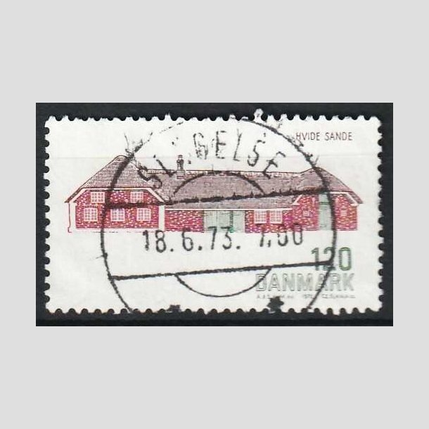 FRIM�RKER DANMARK | 1972 - AFA 541 - Dansk bygningskunst - 120 �re gr�n/brun/brunr�d - Pragt Stemplet