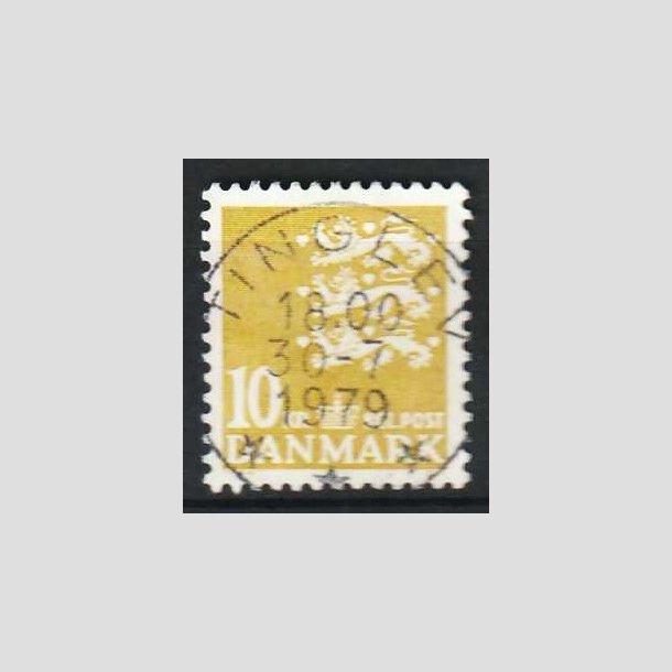 FRIM�RKER DANMARK | 1976 - AFA 622 - Rigsv�ben 10 Kr. gul - Pragt Stemplet Tinglev