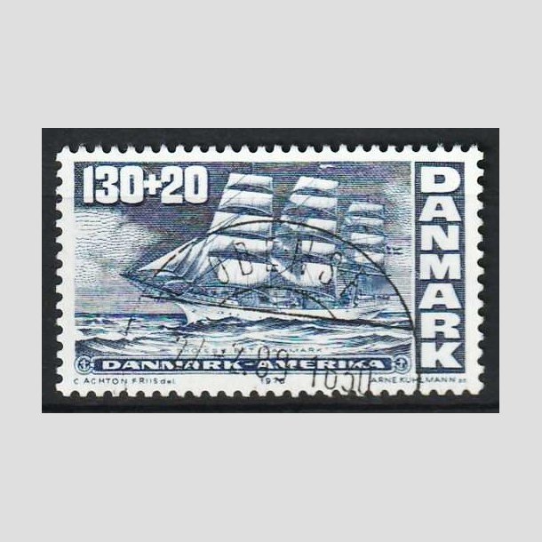 FRIM�RKER DANMARK | 1976 - AFA 610 - Amerikanske uafh�ngighed - 130 + 20 �re - Lux Stemplet