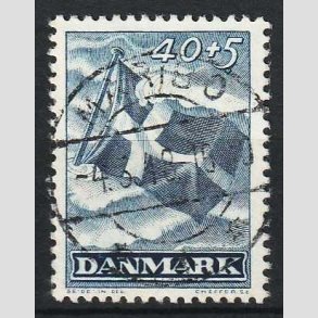 FRIM�RKER DANMARK | 1947 - AFA 301 - Modstandsbev�gelsen - 40 + 5 �re bl� - Lux Stemplet Maribo