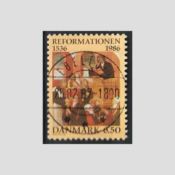 FRIM�RKER DANMARK | 1986 - AFA 874 - Reformationen - 6,50 Kr. flerfarvet - Lux Stemplet Ebeltoft