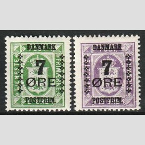 FRIM�RKER DANMARK | 1926 - AFA 163+165 - 7/5 + 7/15 �re Provisorier - Ubrugt
