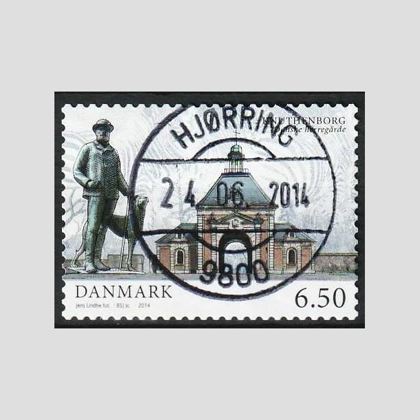 FRIM�RKER DANMARK | 2014 - AFA 1783 - Danske herreg�rde III - 6,50 Kr. Knuthenborg - Pragt Stemplet