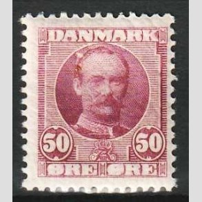 FRIM�RKER DANMARK | 1907 - AFA 58 - Frederik VIII 50 �re r�dlilla - Ubrugt