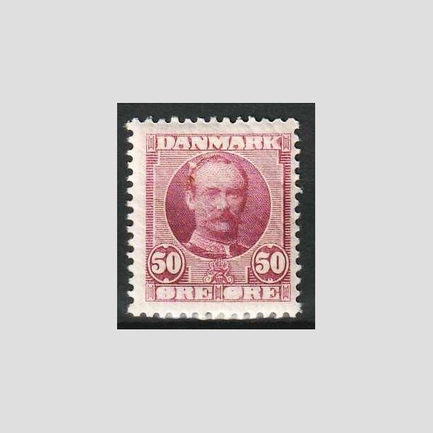 FRIM�RKER DANMARK | 1907 - AFA 58 - Frederik VIII 50 �re r�dlilla - Ubrugt