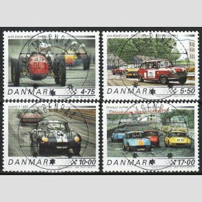 FRIM�RKER DANMARK | 2006 - AFA 1470-73 - Klassiske racerbiler - Komplet s�t - Lux Stemplet Aabenraa