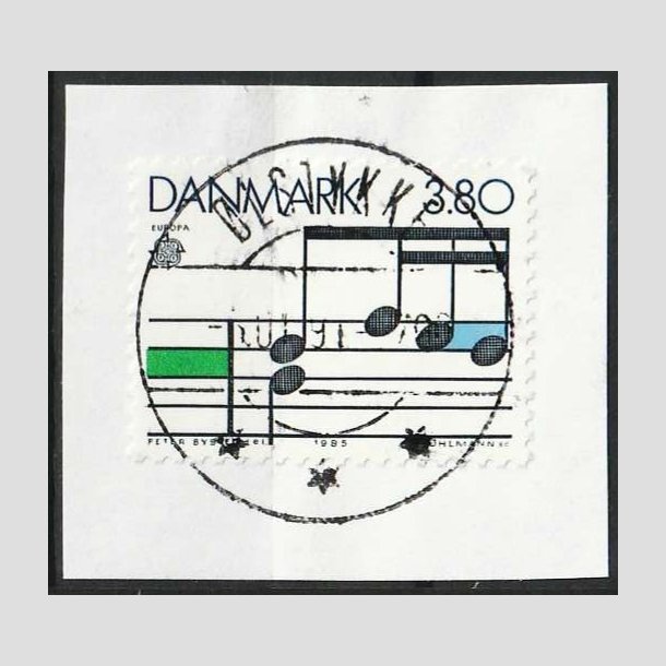 FRIM�RKER DANMARK | 1985 - AFA 830 - Europam�rker "Musik" - 3,80 Kr. klip - Lux Stemplet �lstykke