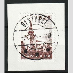 FRIM�RKER DANMARK | 1990 - AFA 976 - Jyske landsbykirker - 8,25 Kr. p� klip - Lux Stemplet �lstykke