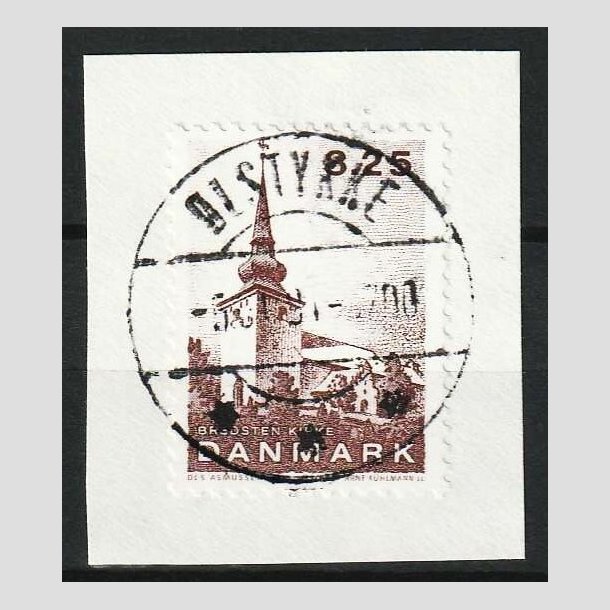 FRIM�RKER DANMARK | 1990 - AFA 976 - Jyske landsbykirker - 8,25 Kr. p� klip - Lux Stemplet �lstykke