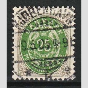 FRIM�RKER DANMARK | 1902 - AFA 29C - 25 �re gr�/gr�n - Lux Stemplet