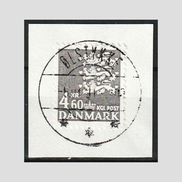 FRIM�RKER DANMARK | 1988 - AFA 899 - Rigsv�ben - 4,60 Kr. gr�, klip - Lux Stemplet �lstykke 