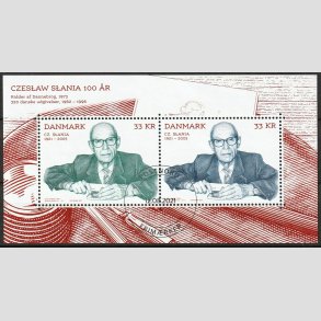 FRIM�RKER DANMARK | 2021 - AFA 2042 - Mestergrav�r Cz. Slanias - 66,00 kr. Miniark - P�nt Stemplet