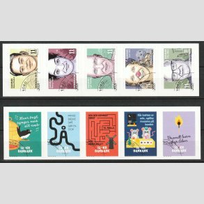 FRIM�RKER DANMARK | 2021 - AFA 2043-52 - Hverdagens helte + Ordsprog. - 2 x 5-stribe - P�nt Stemplet