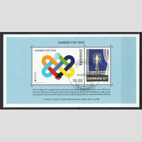 FRIM�RKER DANMARK | 2023 - AFA 2120 - Sammen for fred. - 48,00 kr. Miniark - Stemplet