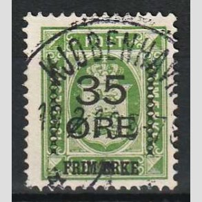 FRIM�RKER DANMARK | 1912 - AFA 62 - 35/32 �res Provisorier gr�n - Flot Stemplet Kj�benhavn