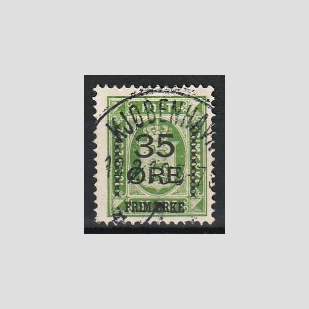 FRIM�RKER DANMARK | 1912 - AFA 62 - 35/32 �res Provisorier gr�n - Flot Stemplet Kj�benhavn