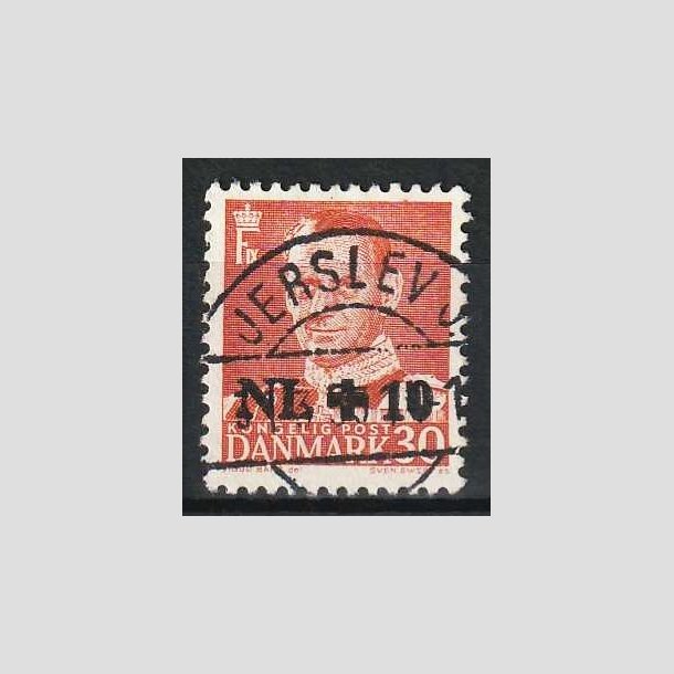 FRIM�RKER DANMARK | 1953 - AFA 344 - Hollandshj�lpen - NL +10/30 �re r�d - Lux Stemplet Jerslev J