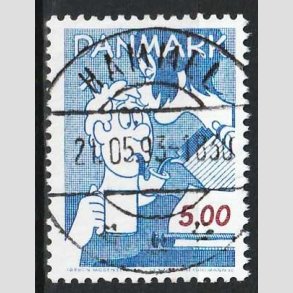 FRIM�RKER DANMARK | 1992 - AFA 1031 - Danske tegneseriefigurer - 5,00 Kr. - Lux Stemplet Hammel