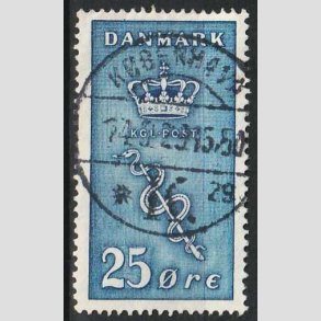 FRIM�RKER DANMARK | 1929 - AFA 180 - 25+5 �re bl� Kr�ftfrim�rke - Lux Stemplet 
