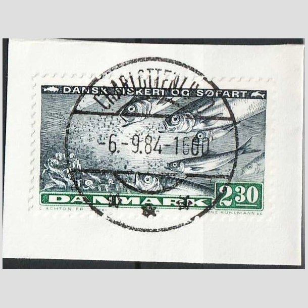 FRIM�RKER DANMARK | 1984 - AFA 809 - Fiskeri og s�fart - 2,30 Kr. - Lux Stemplet d. 6-9-84 Charlottenlund (FD)