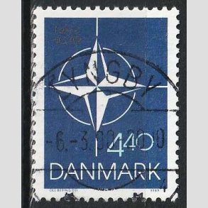 FRIM�RKER DANMARK | 1989 - AFA 934 - Danmark i NATO 40 �r. - 4,40 Kr. - Lux Stemplet Lyngby