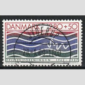 FRIM�RKER DANMARK | 1987 - AFA 890 - Dansk Epilepsiforening 25 �r. - 2,80 Kr. + 50 �re - Lux Stemplet Jyderup