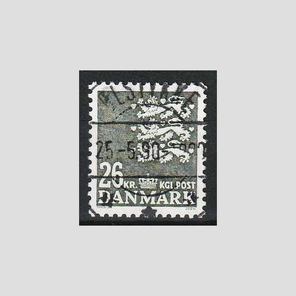 FRIM�RKER DANMARK | 1989 - AFA 931 - Rigsv�ben 26 Kr. gr�nsort - Lux Stemplet �lstykke