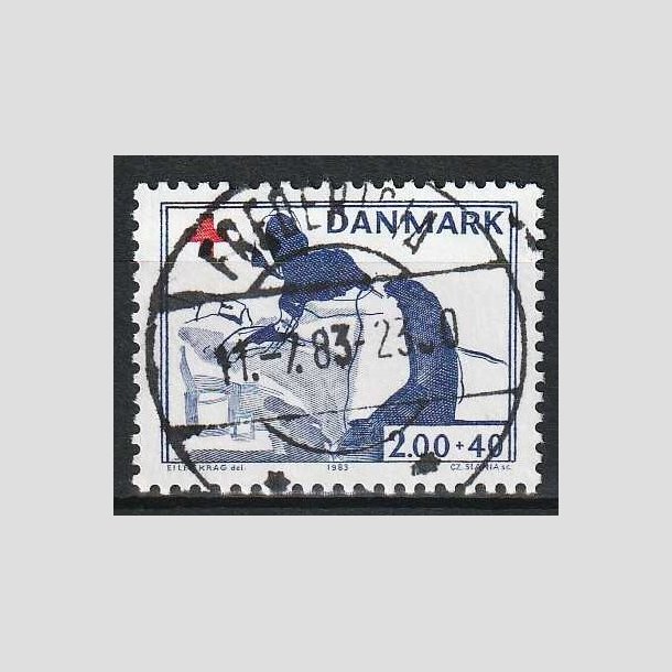 FRIM�RKER DANMARK | 1983 - AFA 764 - Dansk R�de Kors - 2,00 Kr. + 40 �re - Pragt Stemplet Fredericia