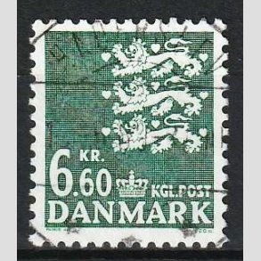 FRIM�RKER DANMARK | 1988 - AFA 900 - Rigsv�ben - 6,60 Kr. gr�n - Pragt Stemplet Haderslev
