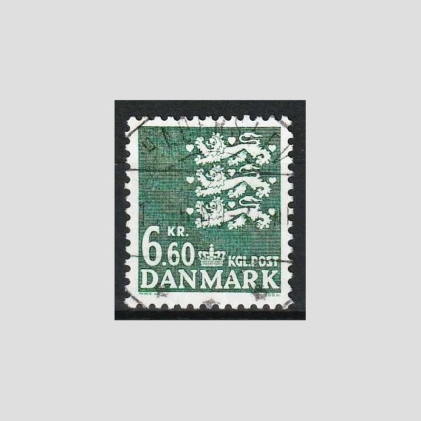 FRIM�RKER DANMARK | 1988 - AFA 900 - Rigsv�ben - 6,60 Kr. gr�n - Pragt Stemplet Haderslev