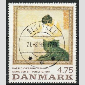 FRIM�RKER DANMARK | 1991 - AFA 1005 - Harald Giersing - 4,75 Kr. - Lux Stemplet �lstykke