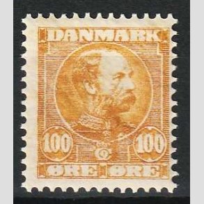 FRIM�RKER DANMARK | 1904-05 - AFA 51 - Chr. IX 100 �re gulbrun - Ubrugt