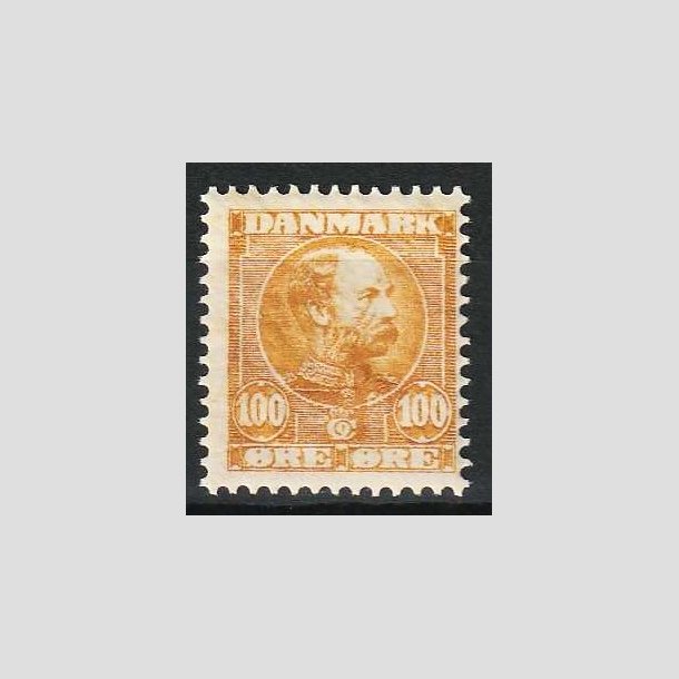 FRIM�RKER DANMARK | 1904-05 - AFA 51 - Chr. IX 100 �re gulbrun - Ubrugt