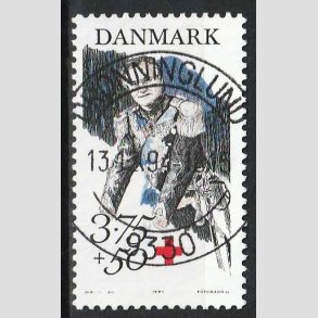 FRIM�RKER DANMARK | 1994 - AFA 1069 - Prins Henrik 60 �r. - 3,75 Kr. + 50 �re - Pragt Stemplet Dronninglund