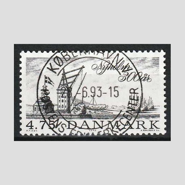 FRIM�RKER DANMARK | 1990 - AFA 963 - Nyholm 300 �r. - 4,75 Kr. sort - Lux Stemplet